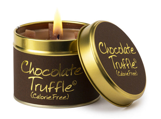 Choctastic! Unwrapping the Scent of Lily Flame's Chocolate Truffle Tin Candle