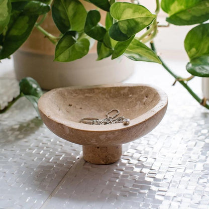 Delabole Travertine Bowl by Arthur Cameron