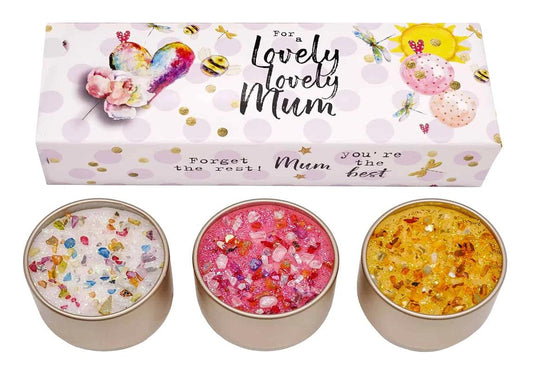 Just Because Candles Three Lites – Lovely, Lovely Mum