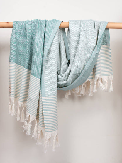 Amalfi Hammam Towel, Grey Green