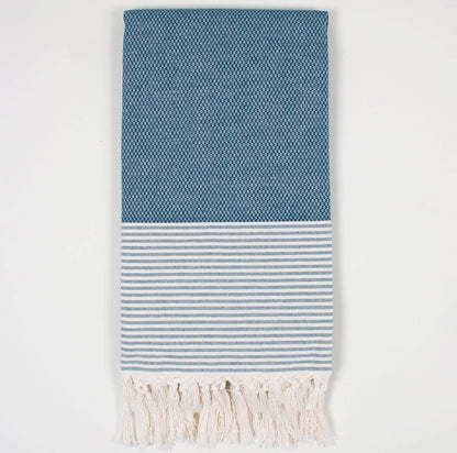 The Amalfi Hammam Towel in Indigo by Bohemia Design