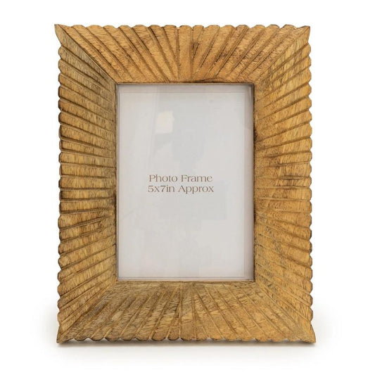 Photo Frame Mango Wood Etched