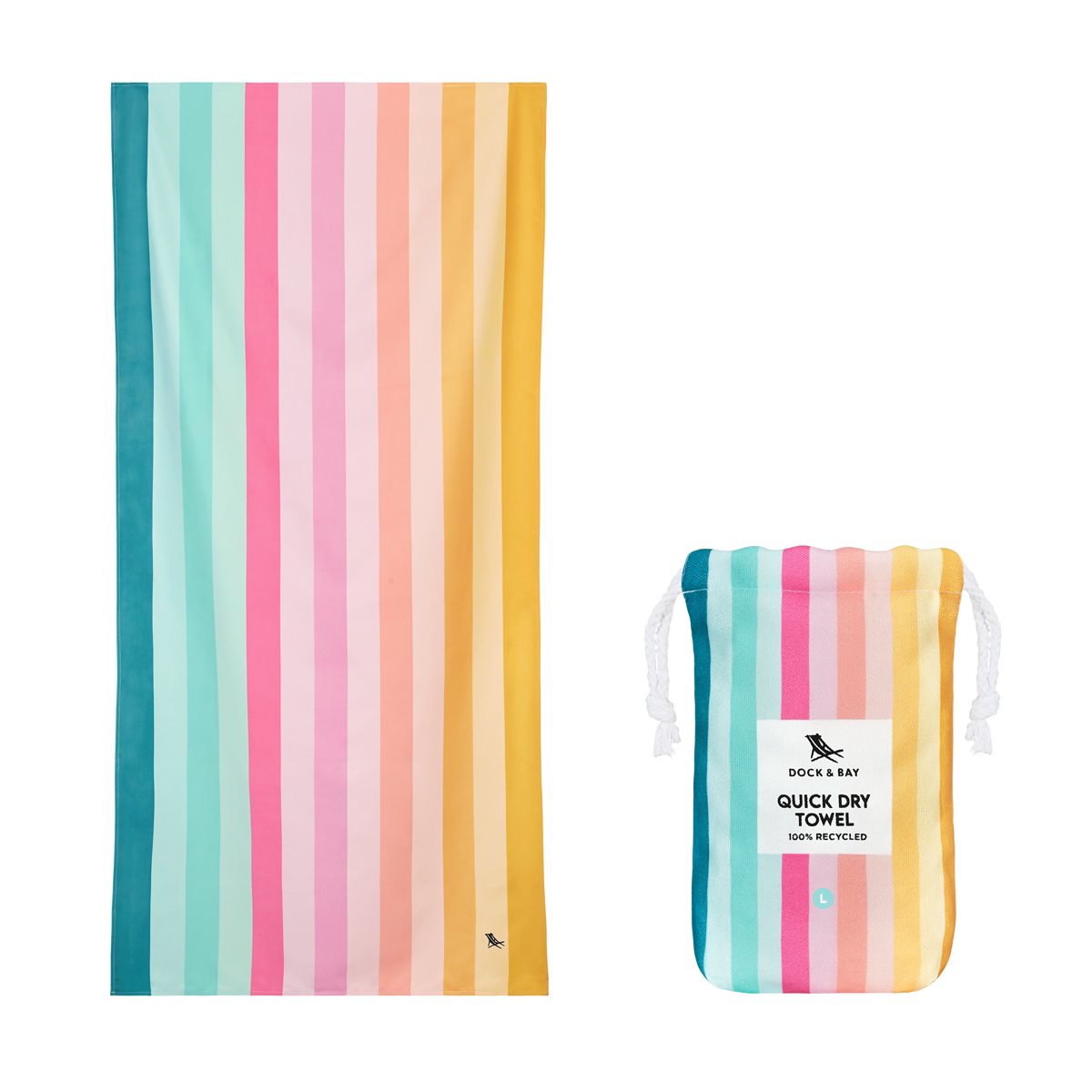 Coastal Candy Beach Towel by Dock & Bay