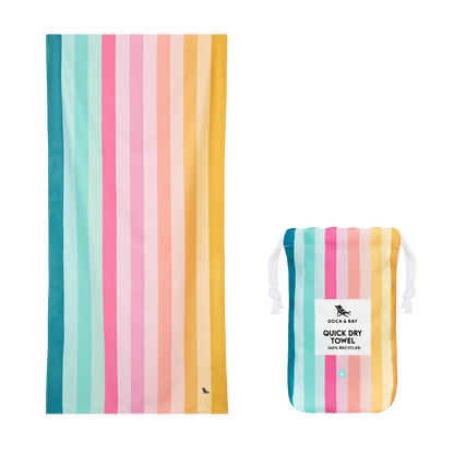 Coastal Candy Beach Towel by Dock & Bay