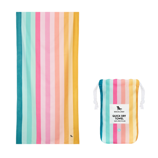 Coastal Candy Beach Towel by Dock & Bay