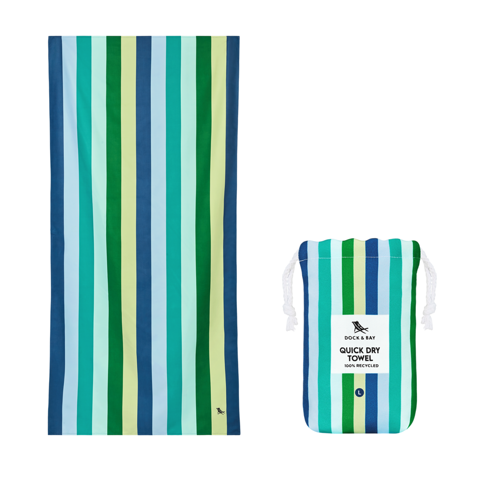 Cool Lagoon Beach Towel by Dock & Bay