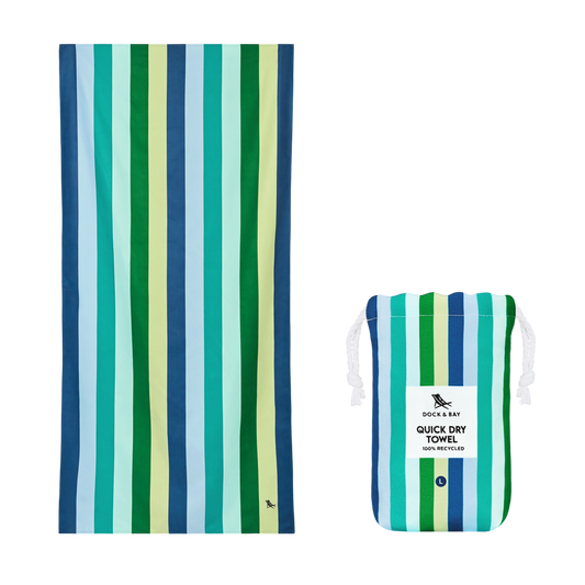 Cool Lagoon Beach Towel by Dock & Bay