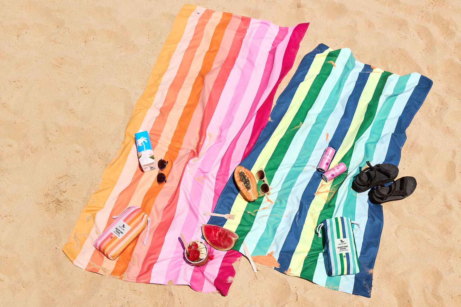 Cool Lagoon Beach Towel by Dock & Bay