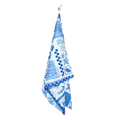 Grecian Shores Beach Towel