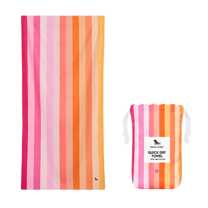 Miami Sorbet Beach Towel by Dock & Bay