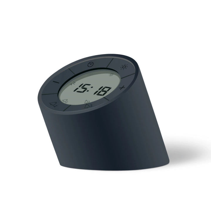 Edge Light Alarm Clock, Black