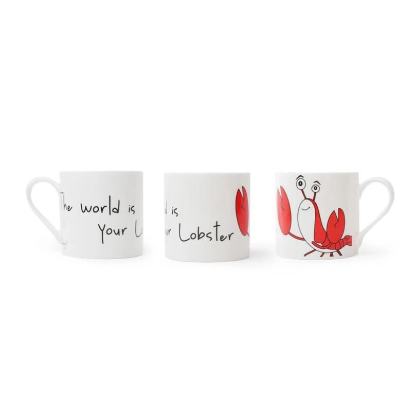 The World Is Your Lobster Large Mug by Gone Crabbing