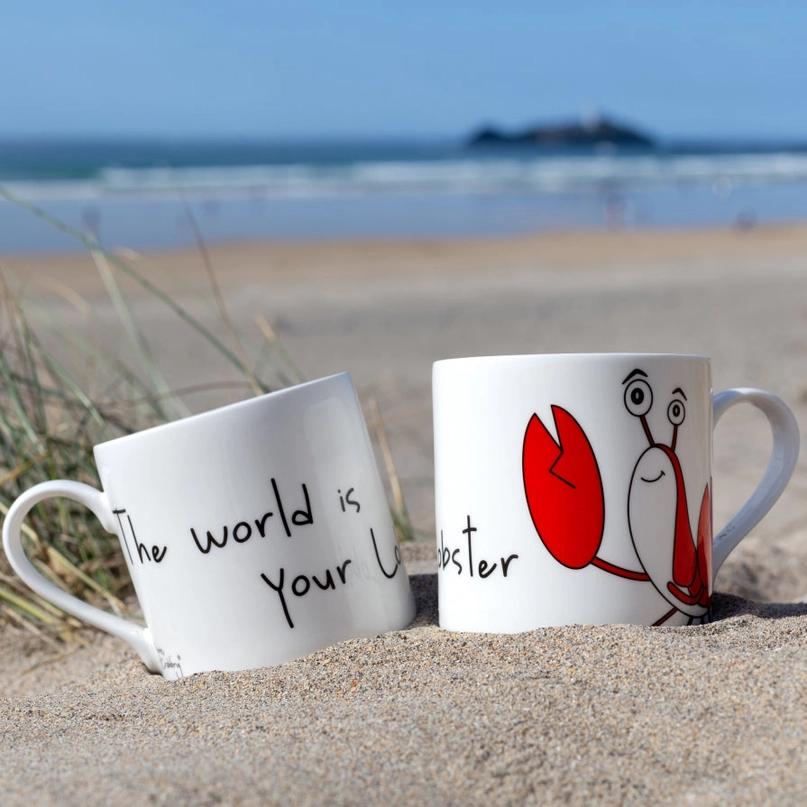 The World Is Your Lobster Large Mug by Gone Crabbing