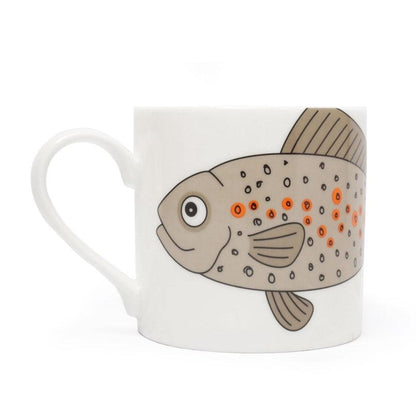 Old Trout Large Mug by Gone Crabbing