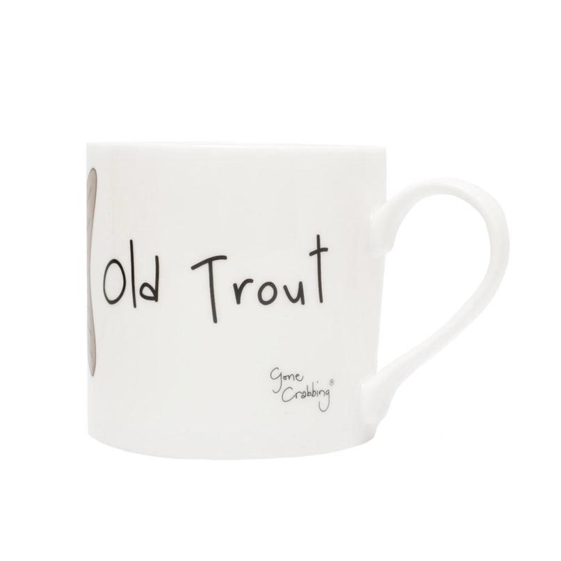 Old Trout Large Mug by Gone Crabbing