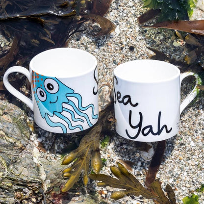 Sea Yah Large Mug by Gone Crabbing