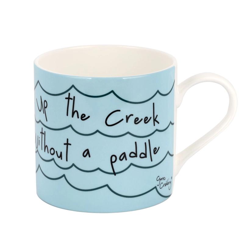 Up the Creek Without A Paddle Large Mug by Gone Crabbing