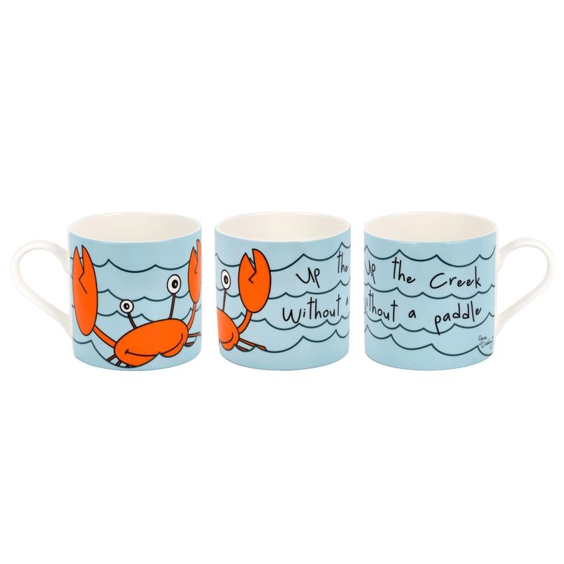 Up the Creek Without A Paddle Large Mug by Gone Crabbing