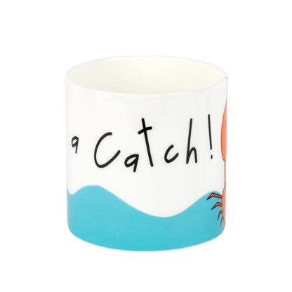 What A Catch Large Mug by Gone Crabbing