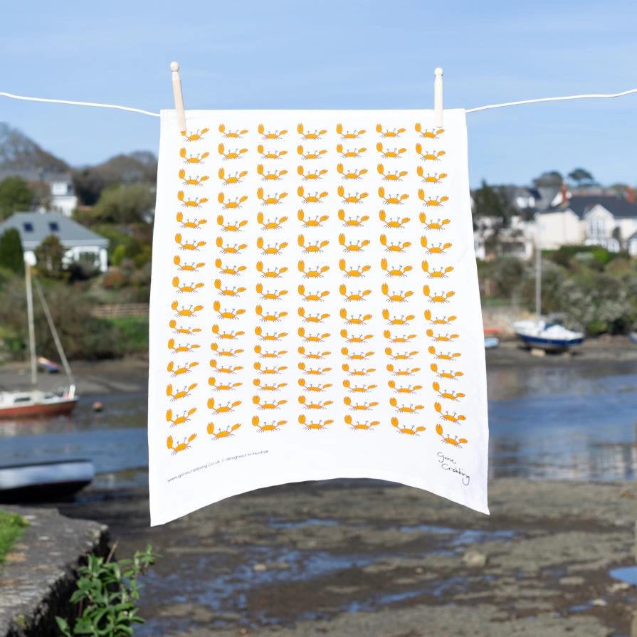 Little Crab Tea Towel by Gone Crabbing