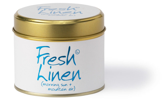 Fresh Linen Scented Candle by Lily-Flame