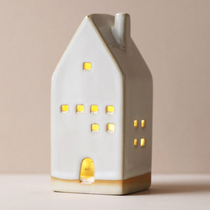 Lisa Angel Rustic Ceramic House LED Decoration