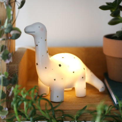 Small Starry Dinosaur Led Night Light by Lisa Angel