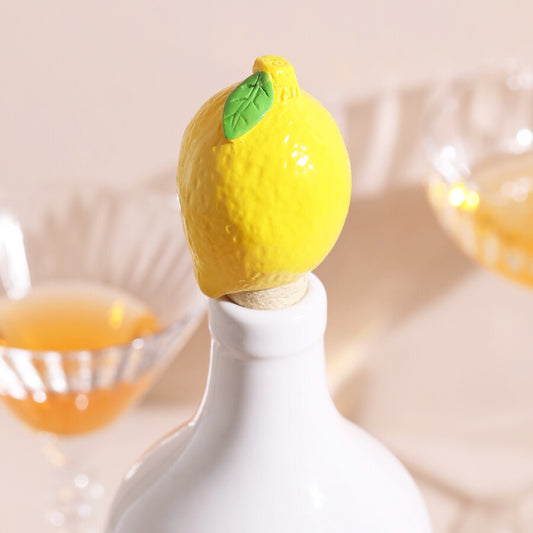 Lisa Angel Lemon Cork Bottle Stopper