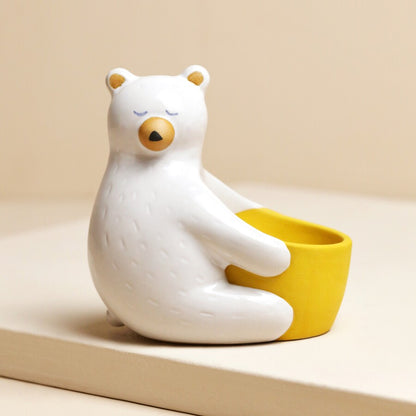 Ceramic Bear Hug Egg Cup