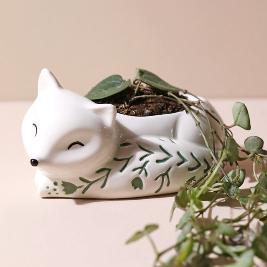 LISA ANGEL Sleeping Fox Planter