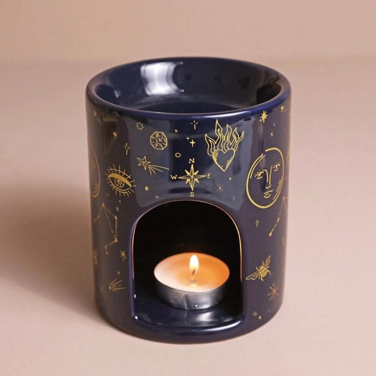 Blue Starry Night Wax Burner