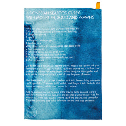 Rick Stein Tea Towel Logo & Recipe set/2