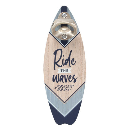 Surfboard Bottle Opener Plaque