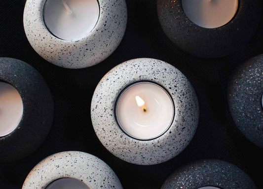 Dome Tea Light Candle Holder with Tea Light