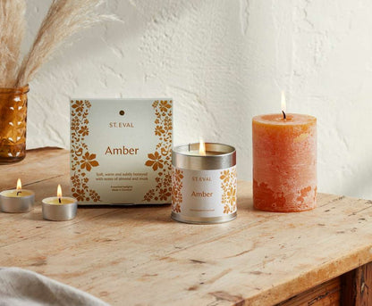 Amber, Folk Scented Tin Candle