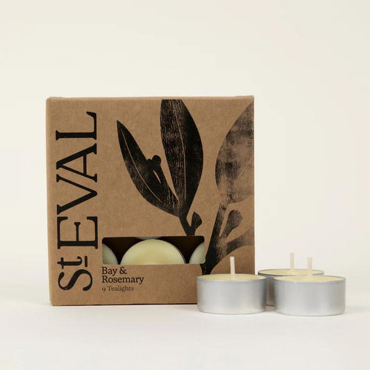 St Eval Bay & Rosemary Tealight Candles