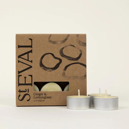 St Eval Ginger & Lemongrass Scented Tealight Candles