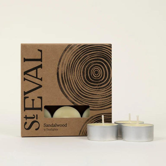 St Eval Sandalwood Scented Tealight Candles