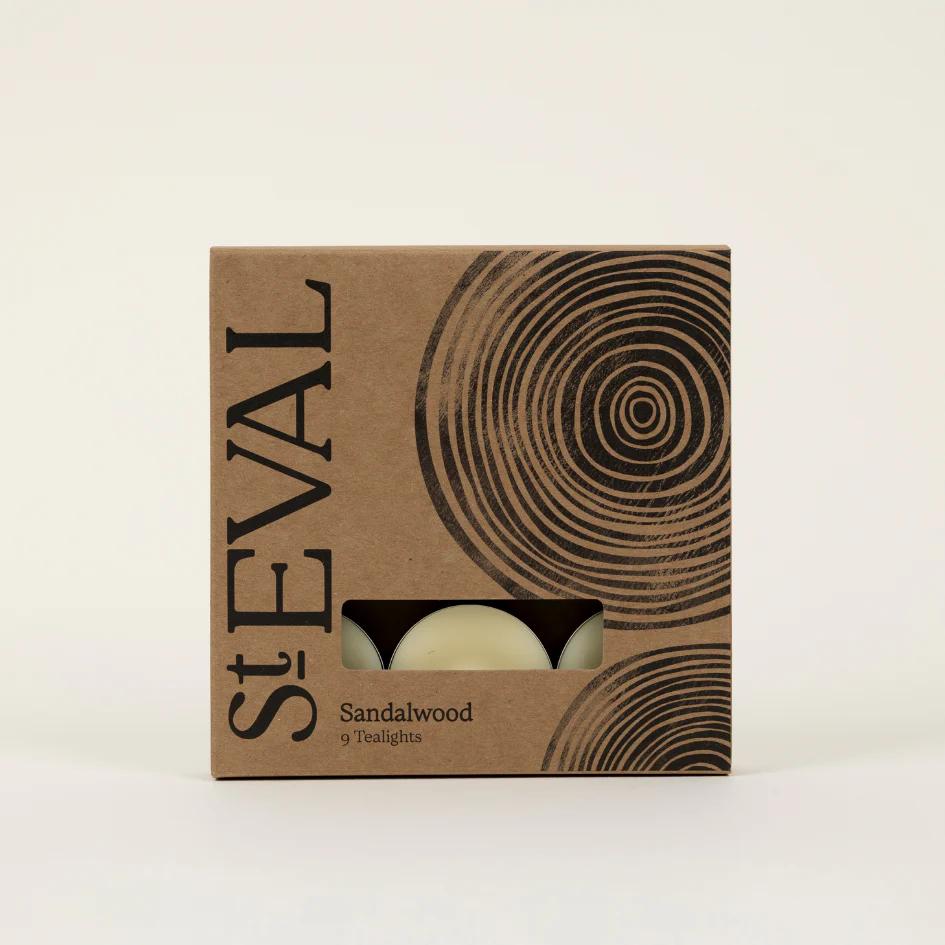 St Eval Sandalwood Scented Tealight Candles