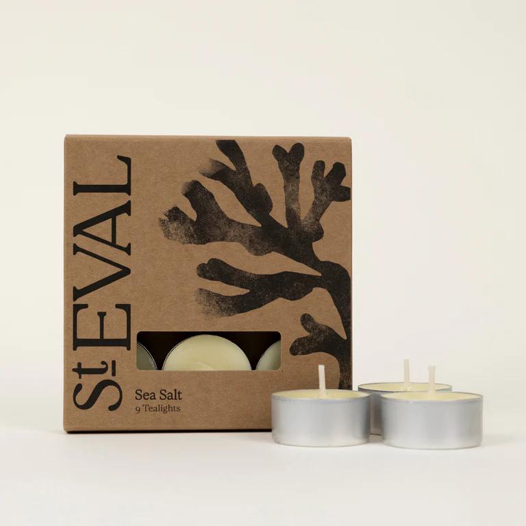 St Eval Sea Salt Scented Tealight Candles