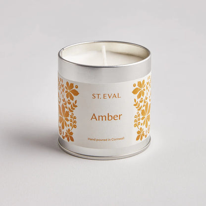 St Eval Amber Folk Scented Tin Candle