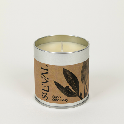 St Eval Bay & Rosemary Scented Tin Candle