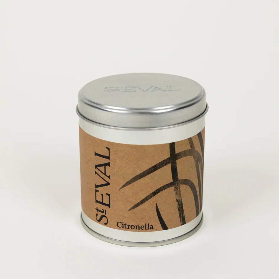 St Eval Citronella Scented Tin Candle