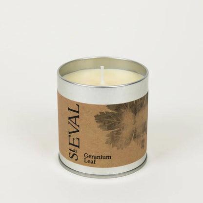 St Eval Geranium Leaf Scented Tin Candle