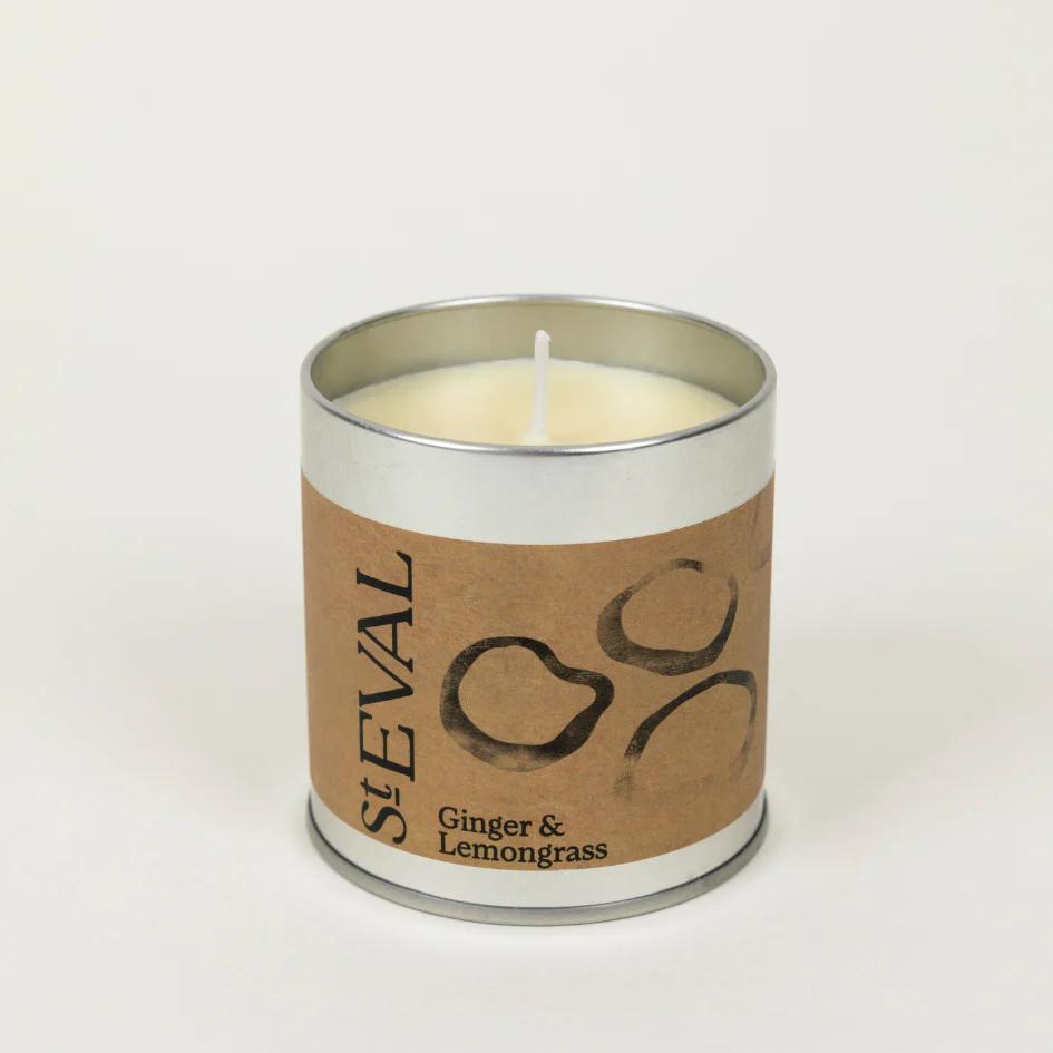 St Eval Ginger & Lemongrass Scented Tin Candle