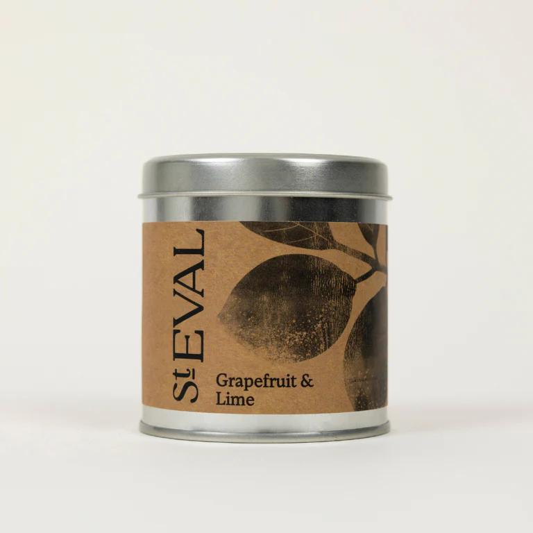 St Eval Grapefruit & Lime Scented Tin Candle