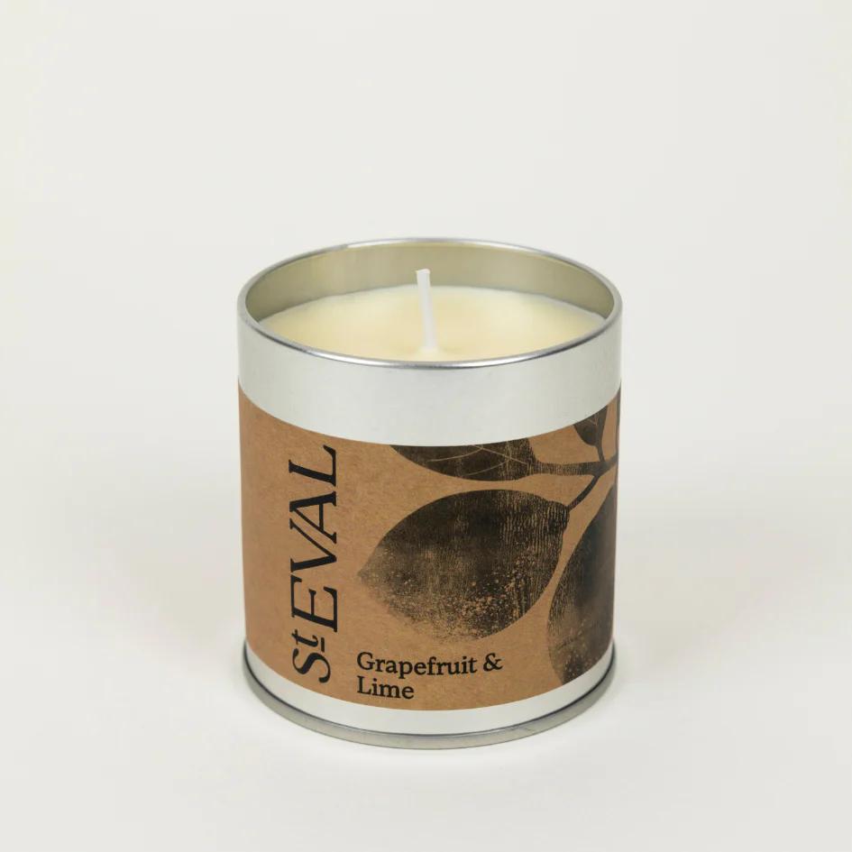 St Eval Grapefruit & Lime Scented Tin Candle