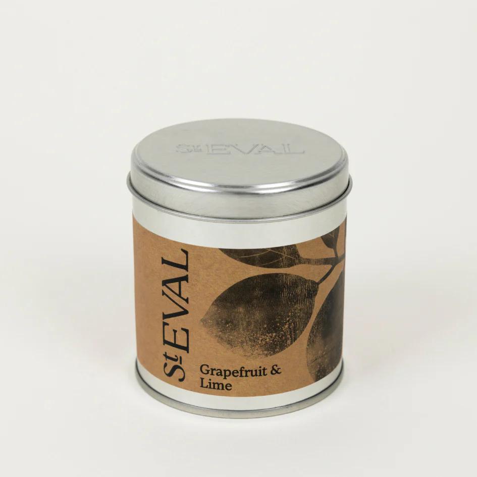 St Eval Grapefruit & Lime Scented Tin Candle