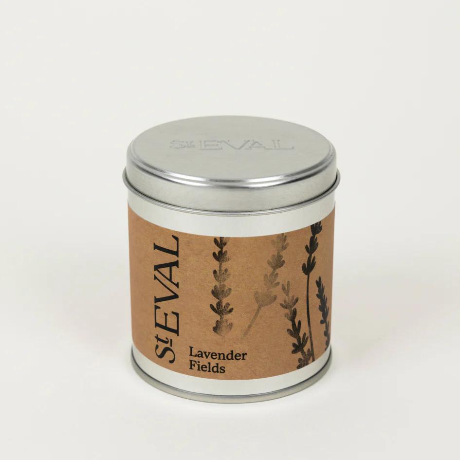 Lavender Fields Scented Tin Candle by St Eval