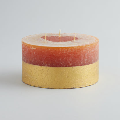 Orange & Cinnamon Gold Half-Dipped Multiwick Candle